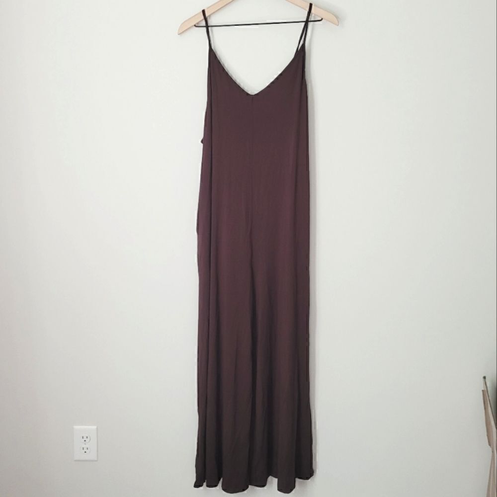 Listicle Tie Strap Wide Leg Tank Jumpsuit Size Medium